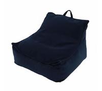 HuadaXtai Canapé de Lecture Enfant Fauteuil Sol Chaise Salon Coussin Lounge avec Dossier et Bords Relevés en Velours Côtelé Rembourré Confort Stable Convient, Bleu Marine