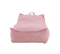 HuadaXtai Canapé de Lecture Enfant Fauteuil Sol Chaise Salon Coussin Lounge avec Dossier et Bords Relevés en Velours Côtelé Rembourré Confort Stable Convient, Rose