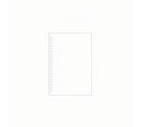 HuadaXtai Carnet à Feuilles Mobiles Recharge Cahier Cahier de Bureau Papier sans Bois Écriture Agréable Feuilles Perforées Format Universel pour Recharges, Blanc, A5 20-Trous Vierge