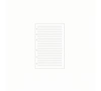 HuadaXtai Carnet à Feuilles Mobiles Recharge Cahier Cahier de Bureau Papier sans Bois Écriture Agréable Feuilles Perforées Format Universel pour Recharges, Blanc, A5 Ligné
