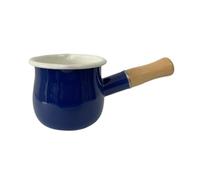 HuadaXtai Casserole Mini Saucepans Poêle à Lait Bois Émaillé Non Collant Ergonomique pour Restaurant Salle de Thé Hôtel Maison 9cm Adapté à Petit-déjeun, Bleu