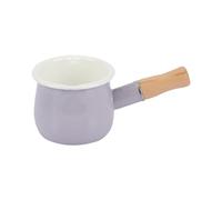 HuadaXtai Casserole Mini Saucepans Poêle à Lait Bois Émaillé Non Collant Ergonomique pour Restaurant Salle de Thé Hôtel Maison 9cm Adapté à Petit-déjeun, violet clair
