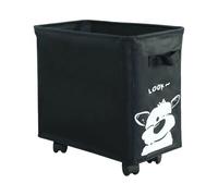 HuadaXtai Chariot de Rangement sous Bureau, Panier à Linge Multifonctionnel à Roulettes, Idéal pour La Buanderie D'une Résidence étudiante Ou D'une Mais, Noir