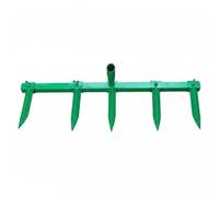 HuadaXtai Charrue à Sillons Réglable Ouvre-sillons Manuel Cultivateur Sarcleur Butteur Métal pour Créer des Rainures Nettes Semis Repiquage Entretien des, 5 Dents, Vert