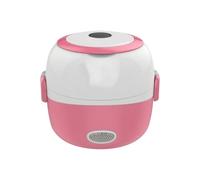 HuadaXtai Chauffante Portable Compact, Boîte Repas Récipient Inox, pr Déplacement, Bureau, Rose