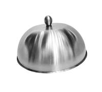 HuadaXtai Cloche à Hamburger Couvercle Rond pour Plancha Dôme D'Arrosage et Couvercle Anti Éclaboussures avec Une Poignée Sécurisée Adapté pour Le Camping et L, 22cmx22cmx8.3cm