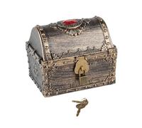 HuadaXtai Coffre D'aventurier, Coffre de Rangement, Coffre de Décoration, Grand Coffre Au, Cadeaux pour Enfants, Bronze
