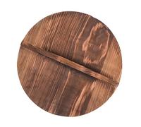 HuadaXtai Couvercle Rond En Bois pour Casseroles, Couvercle Universel pour Ustensiles de Cuisine, 24CM