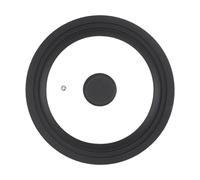 HuadaXtai Couvercle Universel Pièce de Remplacement pour Poêle Couvercle Bord En Silicone Résistant à La Chaleur Convient à La Cuisine Quotidienne, Noir 31cm