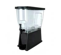 HuadaXtai Distributeur de Boissons Robinet Frontal Récipient Amovible Support Incliné Stable Couvercle Supérieur en PC Pratique Adapté aux Clients Buffet, BD11L Rectangulaire PC