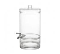 HuadaXtai Distributeur de Boissons Support Stand Base Porte-fontaine Socle Élévé Structure en Bois Ouverture Aérée Accès Facile Convient Buffet Réception, Transparent B