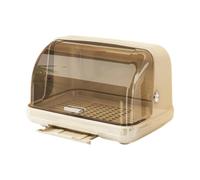 HuadaXtai Égouttoir à Bouteilles, Bol Multifonction, 'égouttage, Range-couverts avec Couvercle pour Plan de Travail, Beige