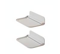 HuadaXtai Étagère Murale Table Murale Table Pliante Table Rabattable Tablette Murale en Acrylique Surface Lisse pour Ordinateur et Livres Convient aux, 2 Pièces - Grand, Blanc