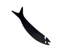 HuadaXtai Extracteur de Grille de Four Bâton pour Four Pousse-tire Outil à Long Manche En Acrylique Anti-brûlure avec Rainures Accessoire pour Cuisine Adapté Po, Noir