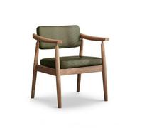 HuadaXtai Fauteuil Capitonné Tissu Chaise Siège Bergère Compacte et Légère avec Coussin de Dos et Assise Rembourrés en Côtelé Cadre en Frêne Adapté à Repas, Color to 5