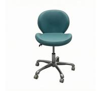 HuadaXtai Fauteuil Médical Pivotant Chaise de Bureau Siège de Soins Tabouret Réglable en Hauteur en Similicuir avec Dossier et, Bleu, Chaise De Bureau Ergonomique