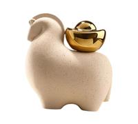 HuadaXtai Figurine de Cheval En Céramique, Décoration de Table, Miniature Créative, Accessoire de Décoration, Petite Sculpture de Cheval pour La Chambre, Style A