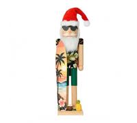 HuadaXtai Figurine Voilier Figurine Statue Décoration Ornement en Bois Artisanal avec Finition Peinte Style Traditionnel des Fêtes Base Stable pour Présentation, TN3634, 36CM