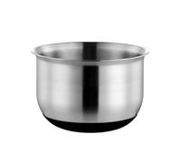 HuadaXtai Fond Poule Stable Récipient, Avec Silicone | Acier Inoxydable 304, Bol Préparation En Inox, Profond, Vaisselle, pour Cuisine, Pâtissiers, Cuisiniers