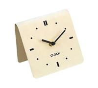HuadaXtai Horloge de Table Décorative, et Silencieuse En Acrylique, Sans, pour Cheminée, Table de Chevet Ou Chambre, Beige