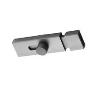 HuadaXtai Loquet de Portail Polyvalent avec Verrou à Pêne Coulissant pour Une Utilisation Intérieure et Extérieure, Gris
