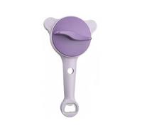 HuadaXtai Ouvre-bouteille Ouvre- Ouvre-couvercle Tire-capsule Déboucheur Réglable en Acier Inoxydable avec Prise Antidérapante Poignée et Engrenages Robustes, Purple