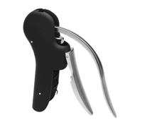 HuadaXtai Ouvre-vin à Levier Vertical Manuel Accessoires de Bar Poignée Ergonomique Alliage de Zinc Robuste Adapté à Cuisine, noir 3 pièces