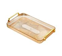 HuadaXtai Plateau de Service pour Table Basse Servant à La Fois de Bol de Rangement et D'organisateur. Bol Décoratif avec Poignées, En Polypropylène Facile, jaune