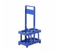 HuadaXtai Porte Bouteilles Pliable Support Boissons Casier Rangement Plateau Panier Transport Poignée Intégrée en PP Épaissi Léger et Solide Adapté à Cuisine, Bleu, Bleu