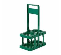 HuadaXtai Porte Bouteilles Pliable Support Boissons Casier Rangement Plateau Panier Transport Poignée Intégrée en PP Épaissi Léger et Solide Adapté à Cuisine, Vert, Vert
