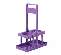 HuadaXtai Porte Bouteilles Pliable Support Boissons Casier Rangement Plateau Panier Transport Poignée Intégrée en PP Épaissi Léger et Solide Adapté à Cuisine, Violet, Violet Foncé