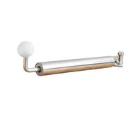 HuadaXtai Rouleau à Pâtisserie pour Pâte à Boulettes à La Main Rouleau à Pâtisserie avec Pince de Table Rouleau à Pâtisserie Rouleau de Cuisson pour La Cuisson, Argent