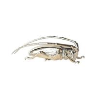 HuadaXtai Sculpture Décor Figurine Ornement Miniature Pièce d'Exposition en Métal Effet Chrome Reflet Lumineux Dimensions 18x75x5cm Adaptée au Bureau, Doré