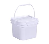 HuadaXtai Seau à Peinture Carré Hermétique en Plastique Robuste avec Anse Récipient de Rangement pour Mélange de Peinture Stockage D'Aliments et Accessoires de, 2.5l