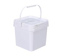 HuadaXtai Seau à Peinture Carré Hermétique en Plastique Robuste avec Anse Récipient de Rangement pour Mélange de Peinture Stockage D'Aliments et Accessoires de, 5l