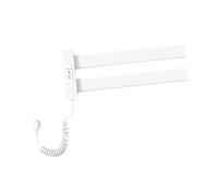 HuadaXtai Sèche-serviettes électrique avec Affichage Numérique, Porte-serviettes Thermique Mural Intelligent En Aluminium pour Un Séchage Plus Efficace, Blanc