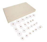 HuadZhylyx 24 pièces, matrices de pressage pour fonds de boîtier de montre, ensemble d'outils de réparation de montres, matrices de pressage de boîtiers de montre de plusieurs tailles pour fe