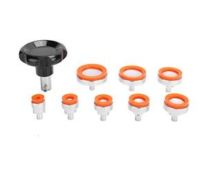 HuadZhylyx Outil professionnel d’ouverture de boîtier de montre à vis arrière, kit d’aspiration, ouvre-boîtier de montre avec 8 matrices, poignée en caoutchouc souple pour ouvrir les fonds de