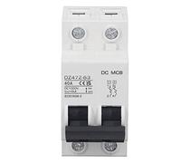 Huairdum Disjoncteur DC 1000 V PV Disjoncteur Solaire, Montage sur Rail Din DZ47Z-63 avec Extinction d'arc Magnétique, Idéal pour Moto électrique Solaire Photovoltaïque (40A)