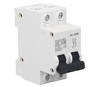 Huairdum Disjoncteur DC 1000 V PV Disjoncteur Solaire, Montage sur Rail Din DZ47Z-63 avec Extinction d'arc Magnétique, Idéal pour Moto électrique Solaire Photovoltaïque (20A)