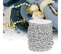Huairdum Ficelle de Perles Artificielles de 20 M, Fourniture Artisanale de Décoration de Bricolage avec Finition Brillante Galvanisée, pour la Décoration de Bouquet de Mariage d'arbre de Noël
