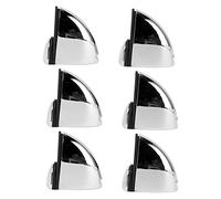 Huairdum Lot de 12 Pinces à Verre, Pinces pour Panneaux en Plastique en Alliage de Zinc, Pince de Support pour Séparateur de Bureau, Pince de Séparation en Verre avec Finition Brillante, Idéale pour
