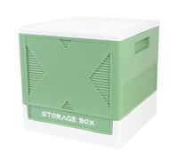 Huairdum Organisateur de Blocs de Construction, Boîte de Rangement Pliable Empilable de 37 L avec Plaque de Base pour Conteneur de Stockage de Jouets en Briques, Organisation de Salle de Jeux pour