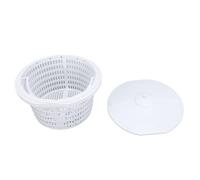 Huairdum Panier de Skimmer de Piscine Universel, Compatible avec | Plastique résistant aux produits chimiques, couvercle et poignée, panier de remplacement moyen pour piscines et spas