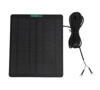 Huairdum Panneau Solaire 10 W, Chargeur Solaire Monocristallin Résistant aux Intempéries, Alimentation Extérieure Portable avec Revêtement ETFE, Idéal pour Caméra de sécurité, Sonnette Vidéo et