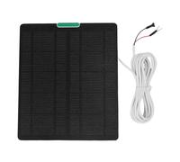 Huairdum Panneau Solaire 10 W, Chargeur Solaire Monocristallin Résistant aux Intempéries, Alimentation Extérieure Portable avec Revêtement ETFE, Idéal pour Caméra de sécurité, Sonnette Vidéo et