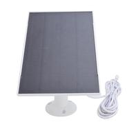 Huairdum Panneau Solaire 8 W pour Caméra Mangeoire à Oiseaux, Sonnette, étanche IP66, Support Réglable à 360° avec Câble de, Chargeur Micro USB de Type C pour Caméras à Batterie Rechargeable (WHITE)
