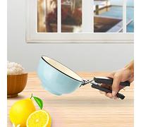 Huairdum Pince Anti-chaleur, Pince à Marmite, à Bol avec Tête en Acier Inoxydable et Poignée Ergonomique, Idéale pour le Service de Barbecue, de Four de Cuisine