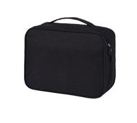 Huairdum Pochette de Rangement Polyvalente, Organisateur électronique de Voyage en Nylon Cationique, étui de Transport électronique avec Compartiments Réglables à 4 Niveaux, Idéal pour Les Câbles,