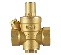 Huairdum Réducteur de Pression en Laiton DN20 3/4, Régulateur de Pression d'eau Réglable 1,6 MPa, avec Bouton de Réglage Supérieur, pour Système de Plomberie